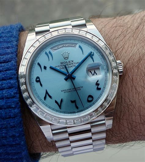 Rolex with arabic numerals